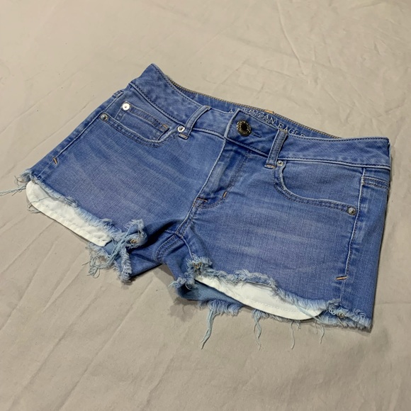 American Eagle cutoff jean short shorts - Picture 1 of 4